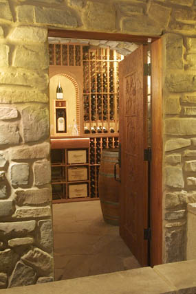 custom designed cellar